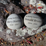 Mary Kaems and Donald Bristol memorials.jpg