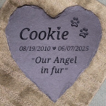 Cookie, 18 inch heart stone, ordered by Ricky Hernandez Sonoma Materials 2025.jpg